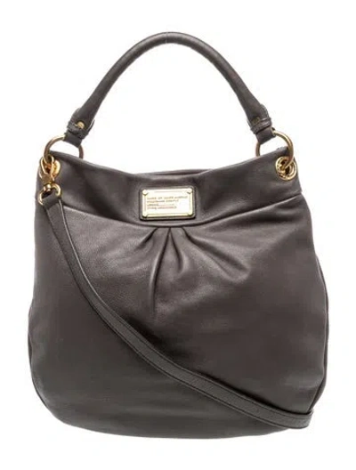 Pre-owned Marc By Marc Jacobs Leather Shoulder Bag In Grey