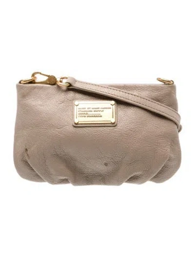 Pre-owned Marc By Marc Jacobs Leather Shoulder Bag In Neutral