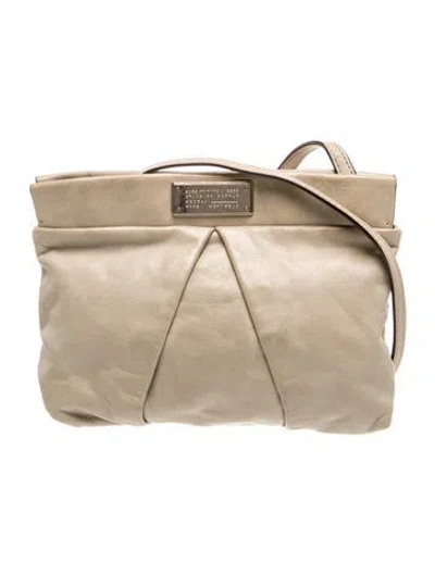 Pre-owned Marc By Marc Jacobs Leather Shoulder Bag In Neutral