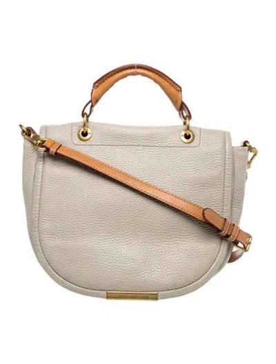 Pre-owned Marc By Marc Jacobs Leather Shoulder Bag In Neutral