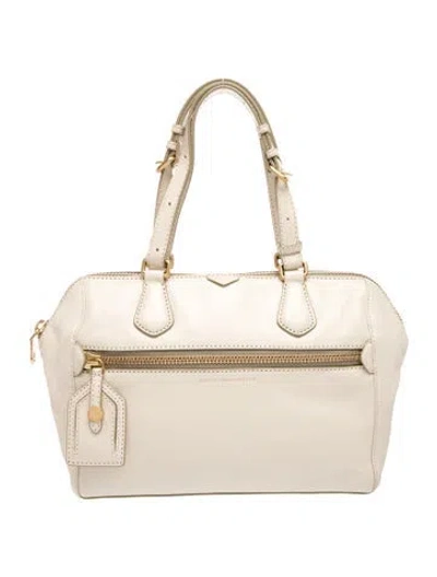 Pre-owned Marc By Marc Jacobs Leather Shoulder Bag In Neutrals