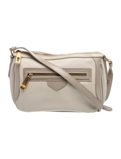 Pre-owned Marc By Marc Jacobs Leather Shoulder Bag In Neutrals
