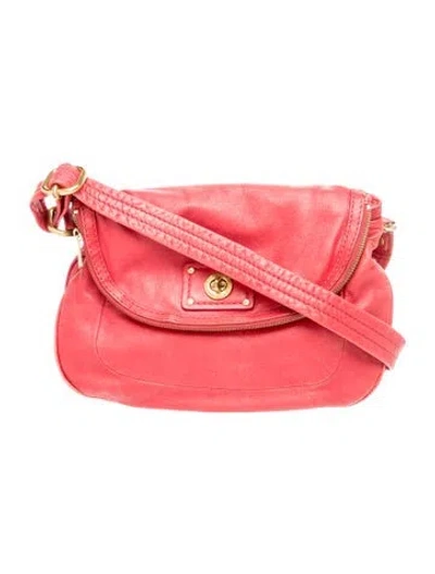 Pre-owned Marc By Marc Jacobs Leather Shoulder Bag In Red
