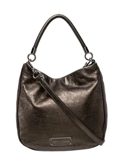 Pre-owned Marc By Marc Jacobs Leather Shoulder Bag In Silver