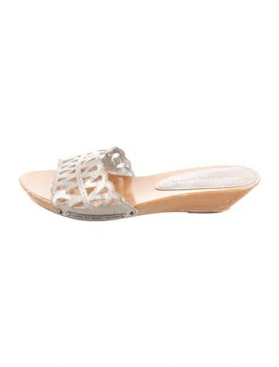 Pre-owned Marc By Marc Jacobs Leather Slides