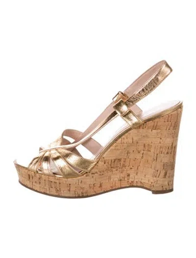 Pre-owned Marc By Marc Jacobs Leather Slingback Pumps In Brown