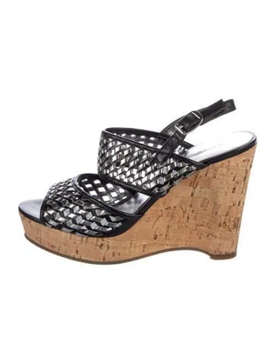 Pre-owned Marc By Marc Jacobs Leather Slingback Sandals In Brown