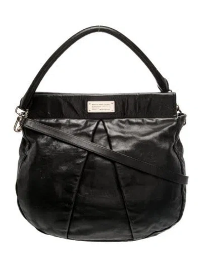 Pre-owned Marc By Marc Jacobs Leather Top Handle Bag In Black