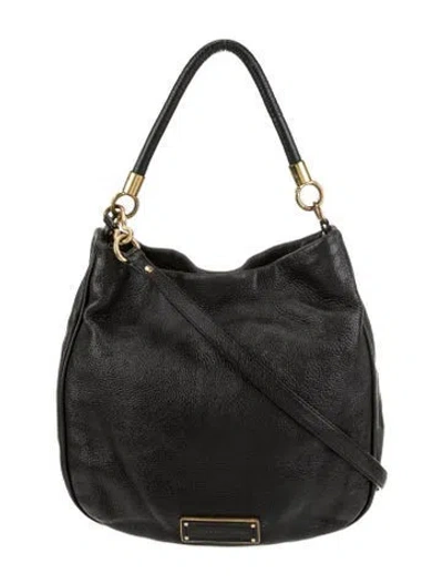 Pre-owned Marc By Marc Jacobs Leather Top Handle Bag In Black