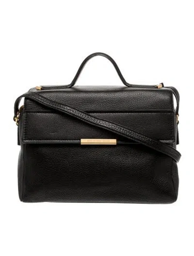 Pre-owned Marc By Marc Jacobs Leather Top Handle Bag In Black