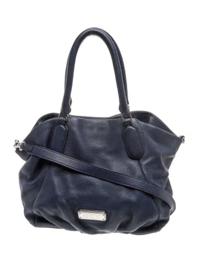 Pre-owned Marc By Marc Jacobs Leather Top Handle Bag In Black