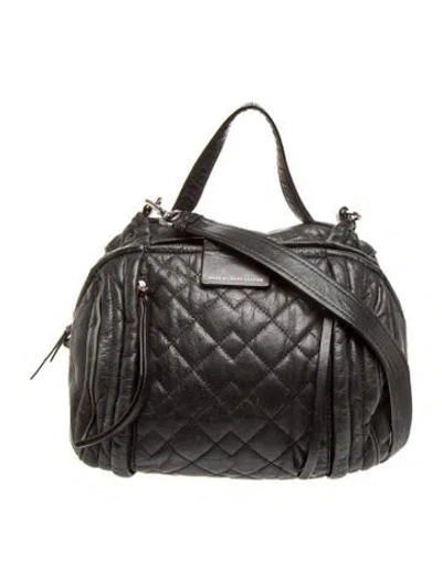 Pre-owned Marc By Marc Jacobs Leather Top Handle Bag In Black