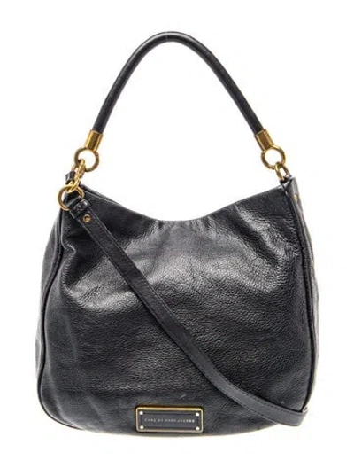 Pre-owned Marc By Marc Jacobs Leather Top Handle Bag In Black