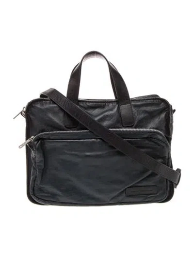 Pre-owned Marc By Marc Jacobs Leather Top Handle Bag In Black