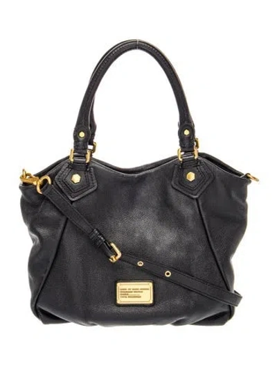 Pre-owned Marc By Marc Jacobs Leather Top Handle Bag In Blue