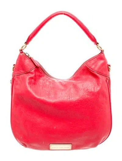 Pre-owned Marc By Marc Jacobs Leather Top Handle Bag In Burgundy