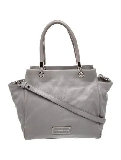 Pre-owned Marc By Marc Jacobs Leather Top Handle Bag In Gray