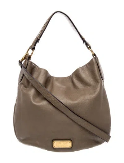 Pre-owned Marc By Marc Jacobs Leather Top Handle Bag Medium In Neutrals