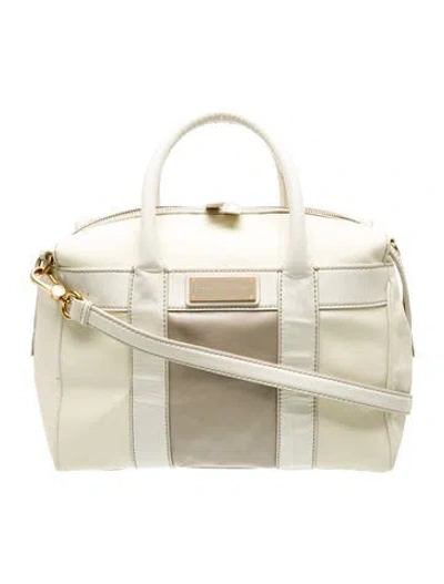 Pre-owned Marc By Marc Jacobs Leather Top Handle Bag In Neutral