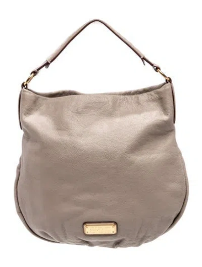 Pre-owned Marc By Marc Jacobs Leather Top Handle Bag In Neutral