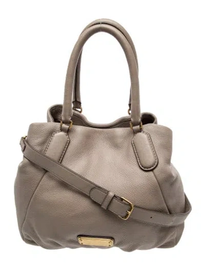 Pre-owned Marc By Marc Jacobs Leather Top Handle Bag In Neutral