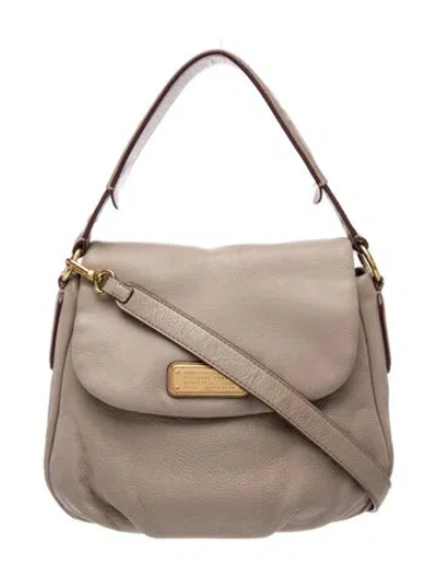 Pre-owned Marc By Marc Jacobs Leather Top Handle Bag In Neutral