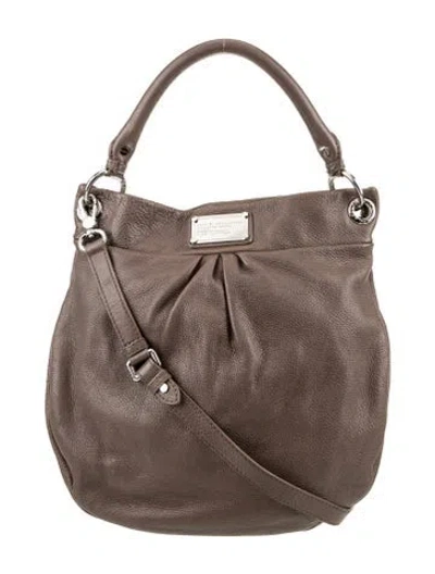 Pre-owned Marc By Marc Jacobs Leather Top Handle Bag In Neutral