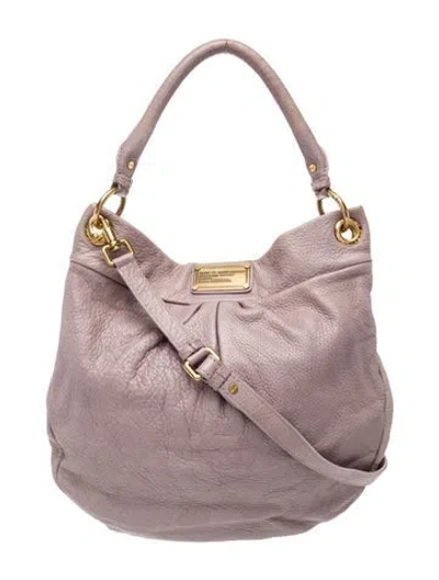 Pre-owned Marc By Marc Jacobs Leather Top Handle Bag In Neutral