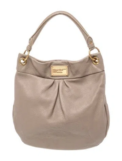 Pre-owned Marc By Marc Jacobs Leather Top Handle Bag In Neutrals