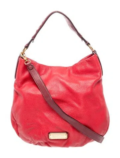 Pre-owned Marc By Marc Jacobs Leather Top Handle Bag In Red