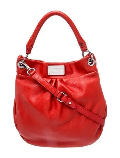 Pre-owned Marc By Marc Jacobs Leather Top Handle Bag In Red