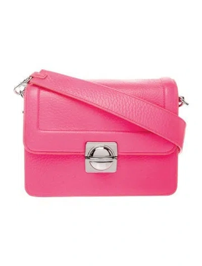 Pre-owned Marc By Marc Jacobs Leather Top Schooly In Pink
