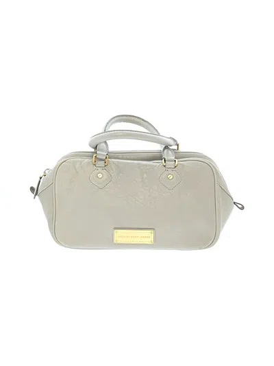 Pre-owned Marc By Marc Jacobs Leather Tote Bag In Gray
