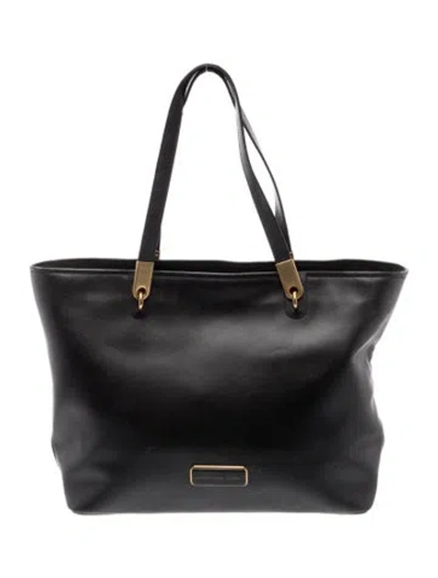 Pre-owned Marc By Marc Jacobs Leather Tote In Black