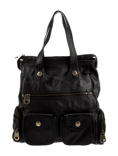 Pre-owned Marc By Marc Jacobs Leather Tote In Black