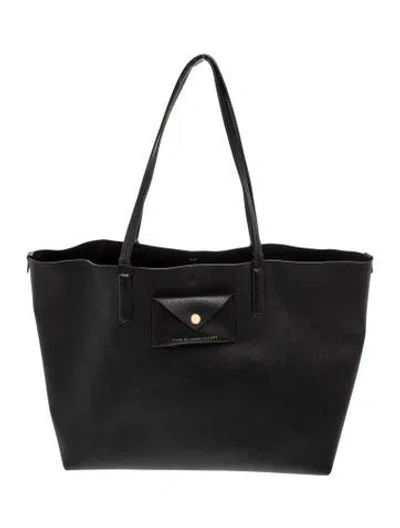 Pre-owned Marc By Marc Jacobs Leather Tote In Black