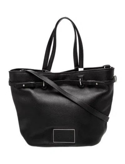 Pre-owned Marc By Marc Jacobs Leather Tote In Black