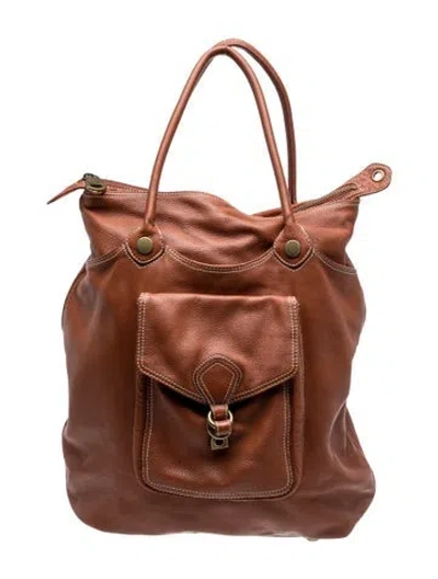Pre-owned Marc By Marc Jacobs Leather Tote In Brown