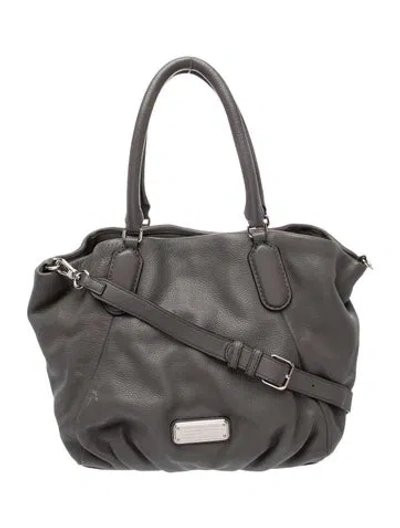 Pre-owned Marc By Marc Jacobs Leather Tote In Gray