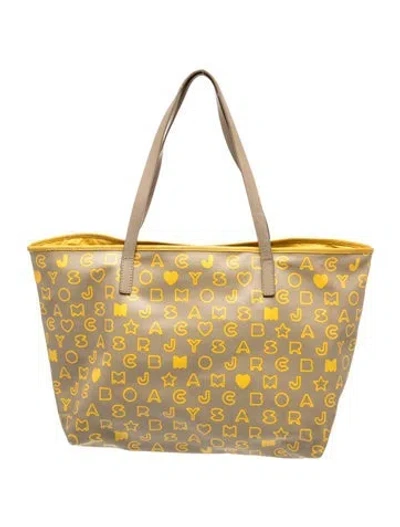 Pre-owned Marc By Marc Jacobs Leather Tote In Neutrals
