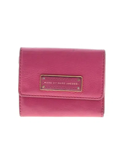 Pre-owned Marc By Marc Jacobs Leather Wallet In Pink