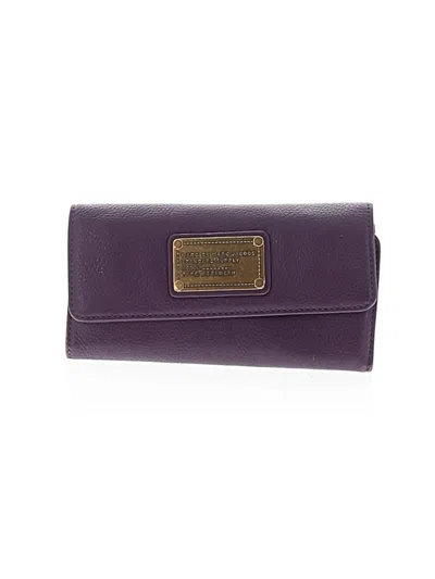 Pre-owned Marc By Marc Jacobs Leather Wallet In Purple