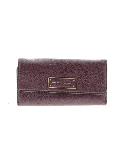 Pre-owned Marc By Marc Jacobs Leather Wallet In Purple
