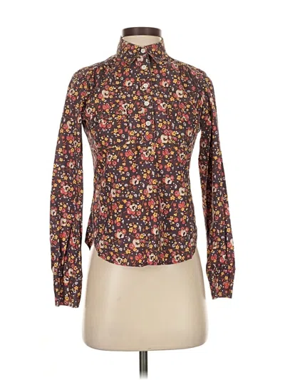 Pre-owned Marc By Marc Jacobs Long Sleeve Blouse In Purple