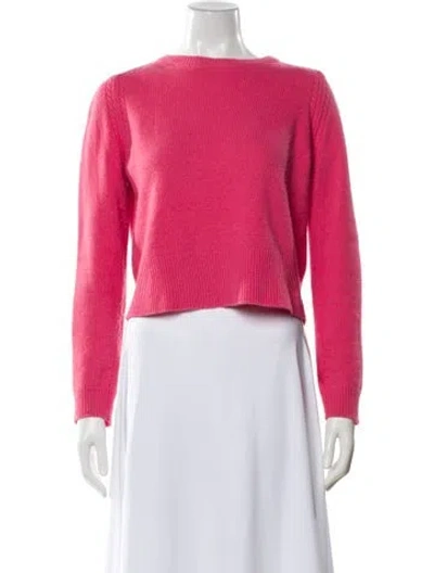 Pre-owned Marc By Marc Jacobs Merino Wool Bateau Neckline Sweater In Pink