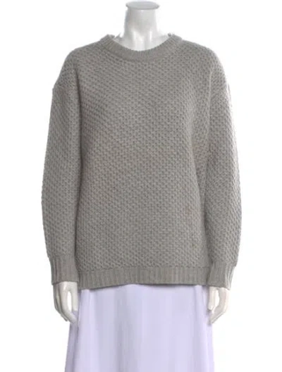 Pre-owned Marc By Marc Jacobs Merino Wool Crew Neck Sweater In Gray