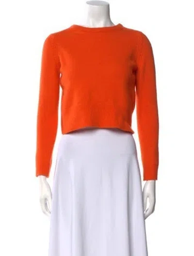 Pre-owned Marc By Marc Jacobs Merino Wool Crew Neck Sweater In Orange