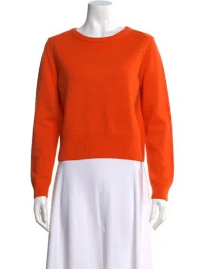 Pre-owned Marc By Marc Jacobs Merino Wool Crew Neck Sweater In Orange