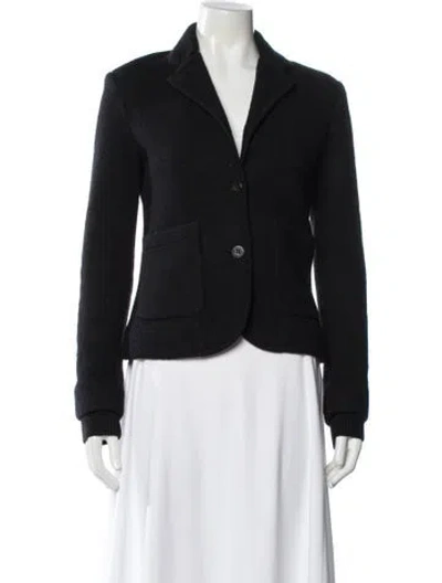 Pre-owned Marc By Marc Jacobs Merino Wool Jacket In Blue