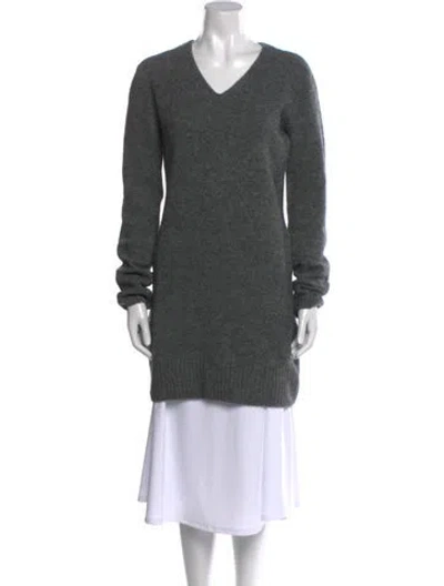 Pre-owned Marc By Marc Jacobs Merino Wool Mini Dress In Gray